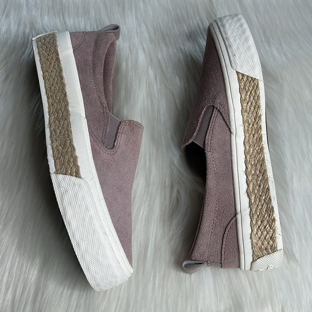 Sperry Purple Suede Twin Gore Espadrille Platform Sneakers - Picture 5 of 10
